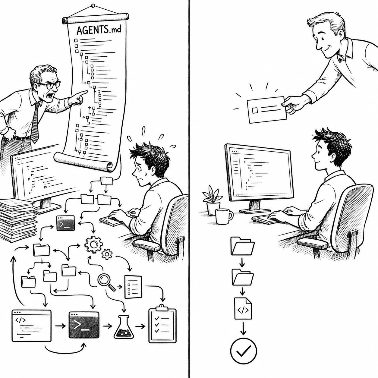 Writing effective claude.md/agents.md context